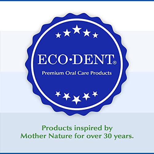 Eco-Dent Alcohol-Free Mouthwash, Mint - Ultimate Essential MouthCare, Oral Care Mouth Wash for Adults, Baking Soda Mouth Rinse with CoQ10/Herbs/Essential Oils, 8 Fl Oz (Pack of 2)