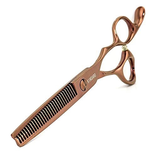 KINSARO 6 Inch Hair Thinning Scissors - Professional Barber Shears 440C Convex Edge