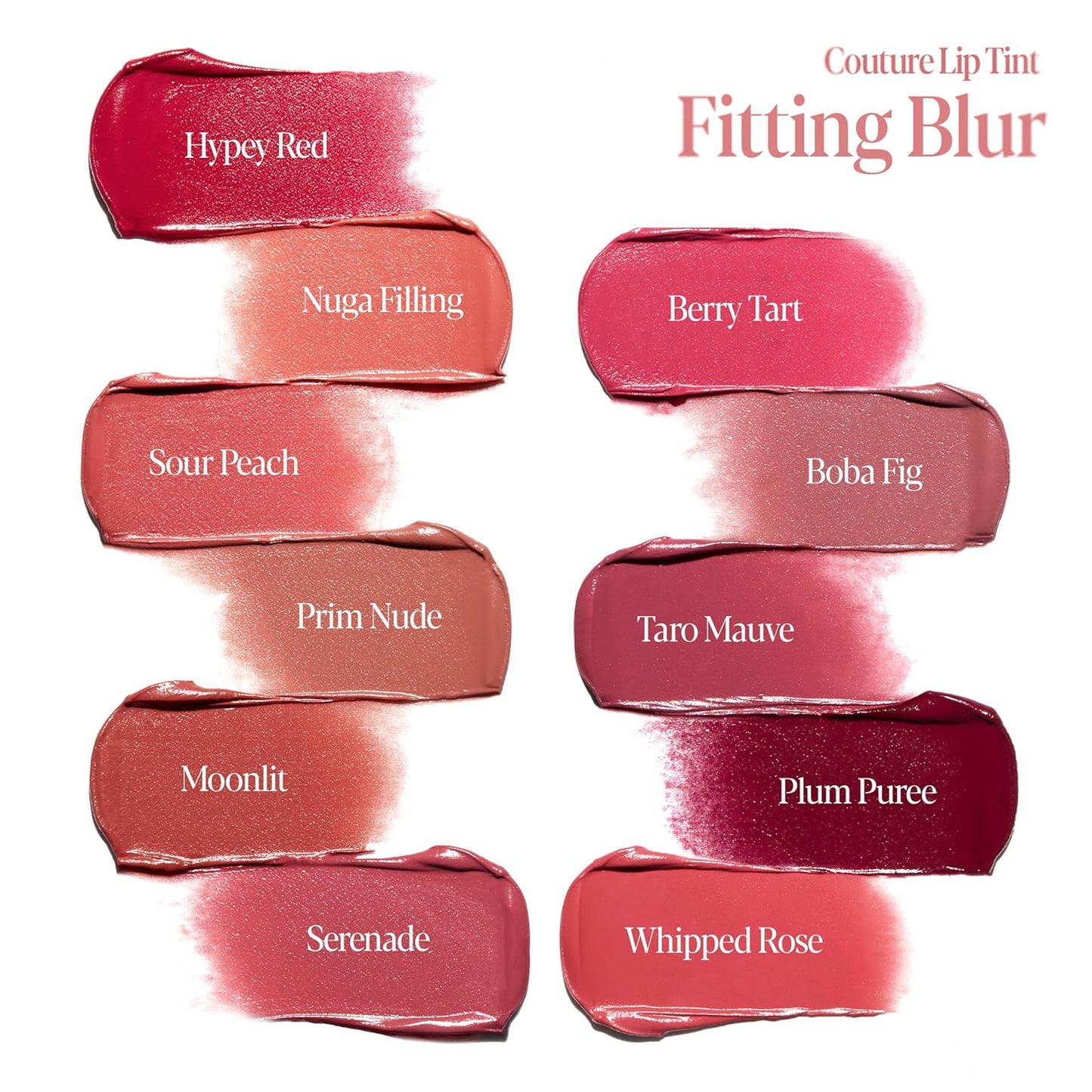 Espoir Couture Lip Tint Fitting Blur #8 Boba Fig 0.14oz | Soft and Creamy Color for Blurry Lip Look | Smudge-Proof Fixing Lip Stain | Lightweight and Comfortable Matte Finish