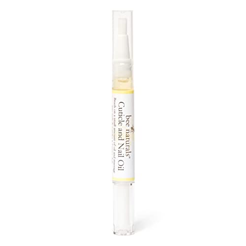 Bee Naturals Nail & Cuticle Oil Kit – Nourishing Nail Strengthener with Vitamin E, Olive & Avocado Oils – Lavender Lemon & Tea Tree Aromatherapy – Easy Pen Applicator for Healthy, Revitalized Nails