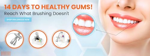 Oral Breeze ShowerBreeze | Oral Irrigator & Water Pick Teeth Cleaner for Braces, Gums, Implants | Shower-Powered, No Batteries, No Mess | Adjustable Pressure & Unlimited Warm Water