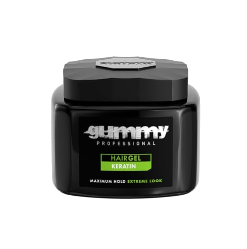 Gummy Hair Gel Maximum Hold Extreme Look Keratin 700ml - 23.5 Fl Oz