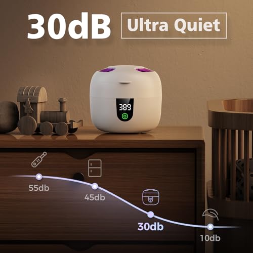 New Ultrasonic Retainer Cleaner Machine with Removable Inner Tank for Aligners, Mouth Guards, Jewelry – 180ml Capacity, 45kHz Ultrasonic Cleaner, 3 Modes, Digital Timer, Smart Pause & Quiet to 30dB