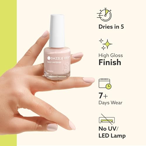 Dazzle Dry Nail Lacquer (Step 3) - Fast Track Cherry - A classic cherry red with blue undertones. Full coverage cream. (0.5 fl oz)
