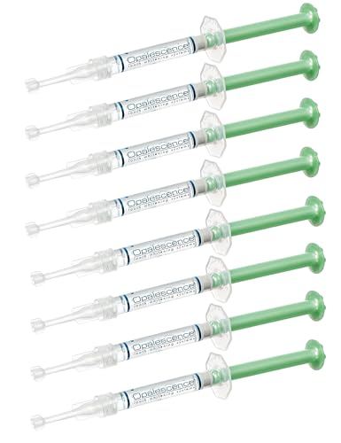 Opalescence 35% Gel Syringes Teeth Whitening - Refill Kit (4 Packs / 8 Count) Carbamide Peroxide. Made by Ultradent, in Cool Mint Flavor. Tooth Whitening Refill Syringes 5197-4