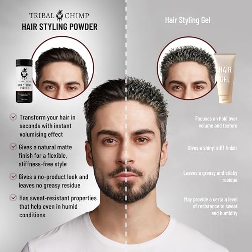 Hair Styling Powder, All-day Invisible Hold Hair Volumizer and Texture Powder for Men and Women, Styling Powder with Matte Finish - 6-Piece Set, 10g