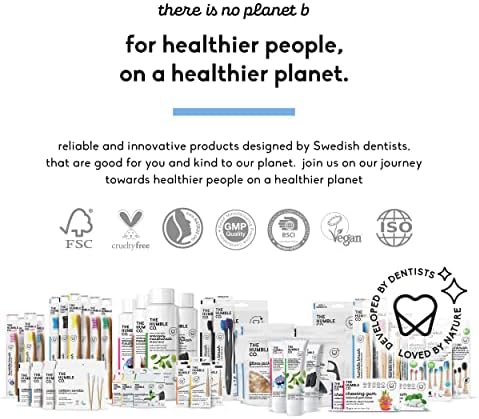 The Humble Co. Dental Floss (4pack) - Vegan, Waxed Dental Floss with Xylitol, 55 Yards of Adult and Kids Floss for Gum Care and Dental Care (Mint)