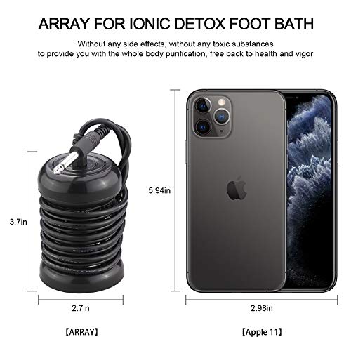 Lecaung Ionic Foot Bath Detox Machine, Professional Ion Cleanse Ionic Detox Foot Bath Spa Machine with LED Display, Far Infrared Belt