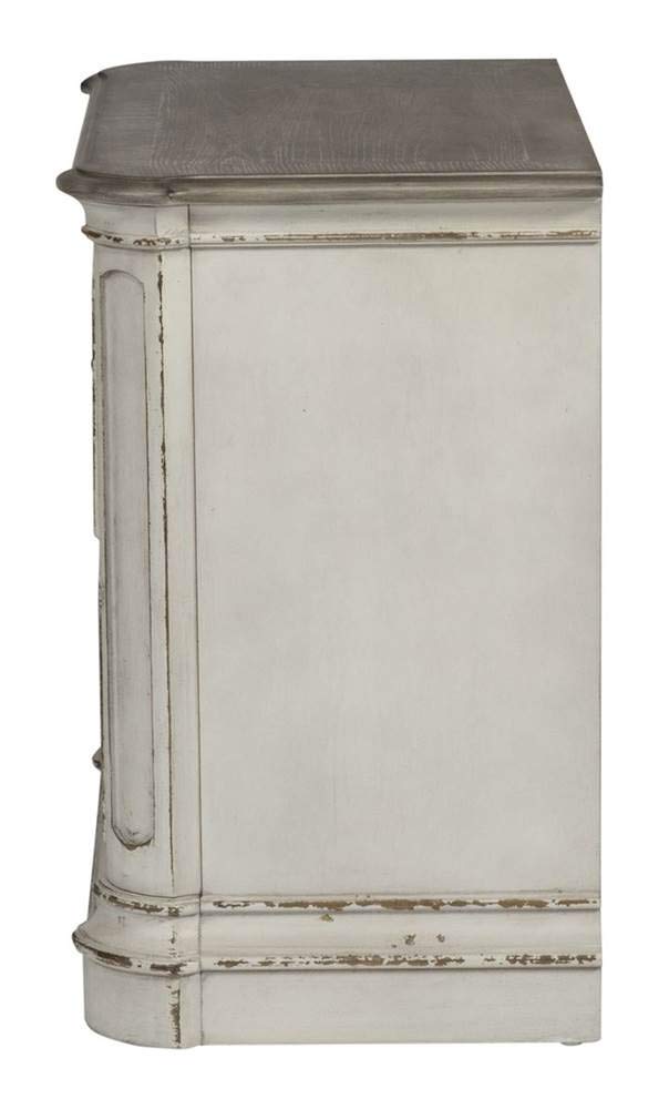Liberty Furniture Industries Magnolia Manor 2 Drawer Night Stand, W28 x D17 x H28, White