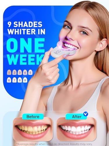 Teeth Whitening Kit for Sensitive Tooth: Professional Whitening Gel Pens Dental kit, 32X LED Light White Personal Care Products, 35% Carbamide Peroxide Whitener, Beauty Tools for Home (01_White)