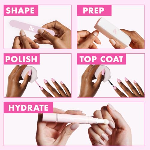 Olive & June Long-Lasting Nail Polish Plump, Gel-Like Finish No Lamp Needed, Lasts up to 10 days Salon-Quality Color at Home 15-Free, Vegan & Cruelty-Free, Chip-Resistant Shine Pink Goldfish