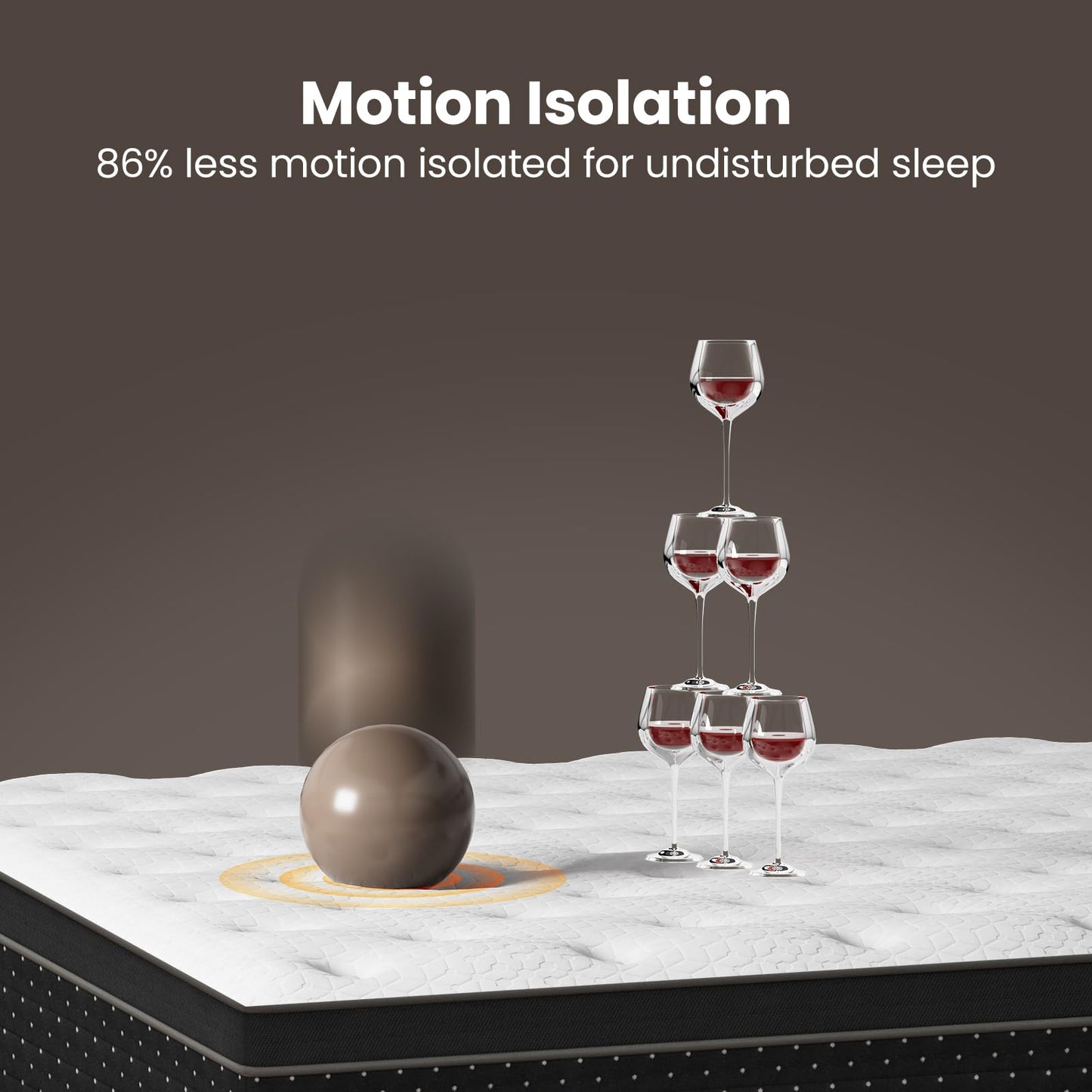 King Mattress, 14 Inch Hybrid Mattresses with Extra Lumbar & Shoulder Support Motion-Isolation Firm Bed in a Box for Pain Relief Deep Sleep Fiberglass Free - No Odor, 365 Night Trial