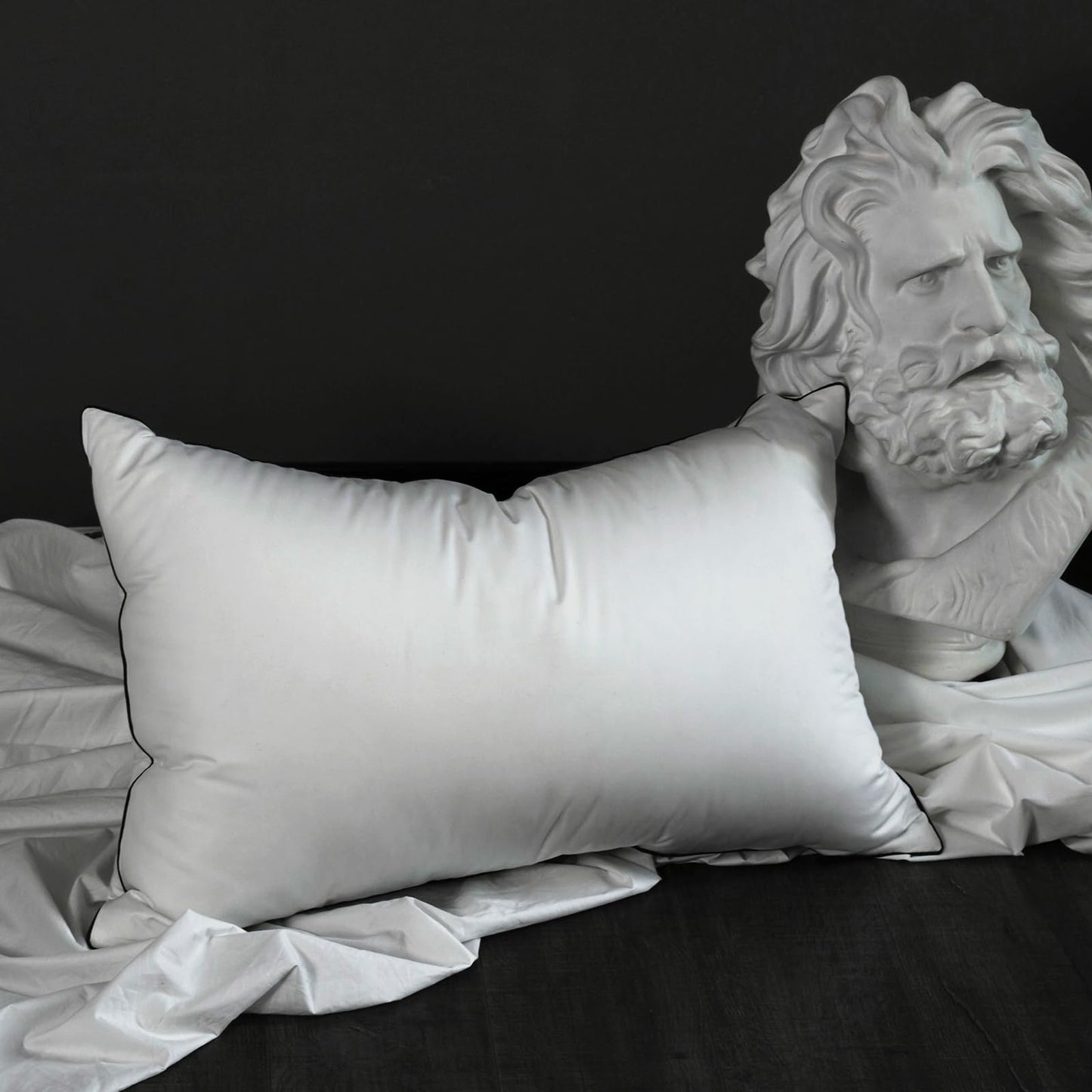 HYVIF Premium White Down Pillow King Size - 550+ Fill Power Down Pillows - Hotel Bed Pillows for Back,Side,Stomach Sleepers,(1 Pack,20" x 36")