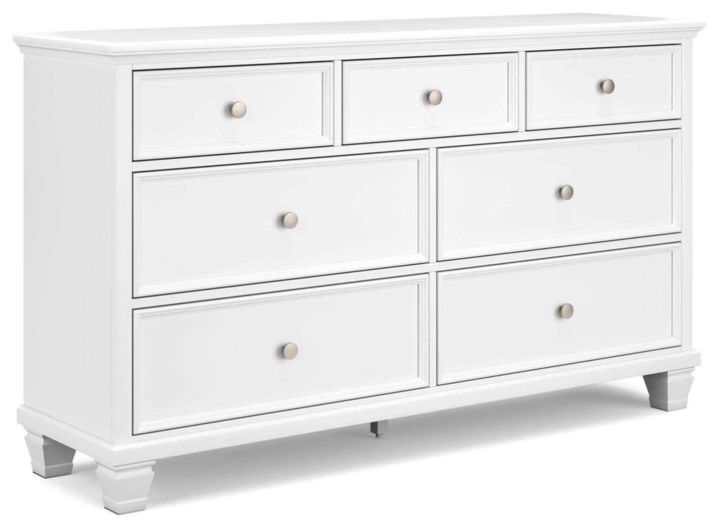 Signature Design by Ashley Fortman Casual 9 Drawer Dresser for Bedroom, White