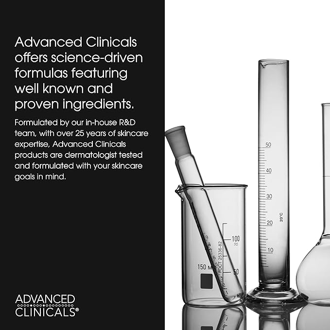 Advanced Clinicals Tea Tree Oil For Skin Facial Serum | Tea Tree Serum For Face With Vitamin E + Botanicals To Help Improve Appearance Of Large Pores & Skintone For Smoother Looking Skin, 1.8 Fl Oz