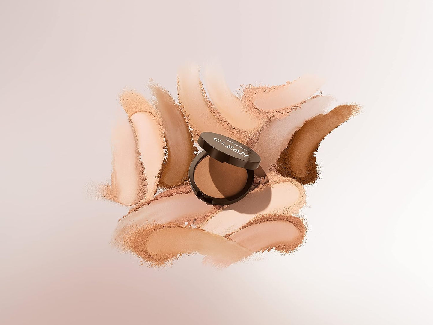 Covergirl Clean Invisible Pressed Powder, Lightweight, Breathable, Vegan Formula, Medium Light 135, 0.38oz
