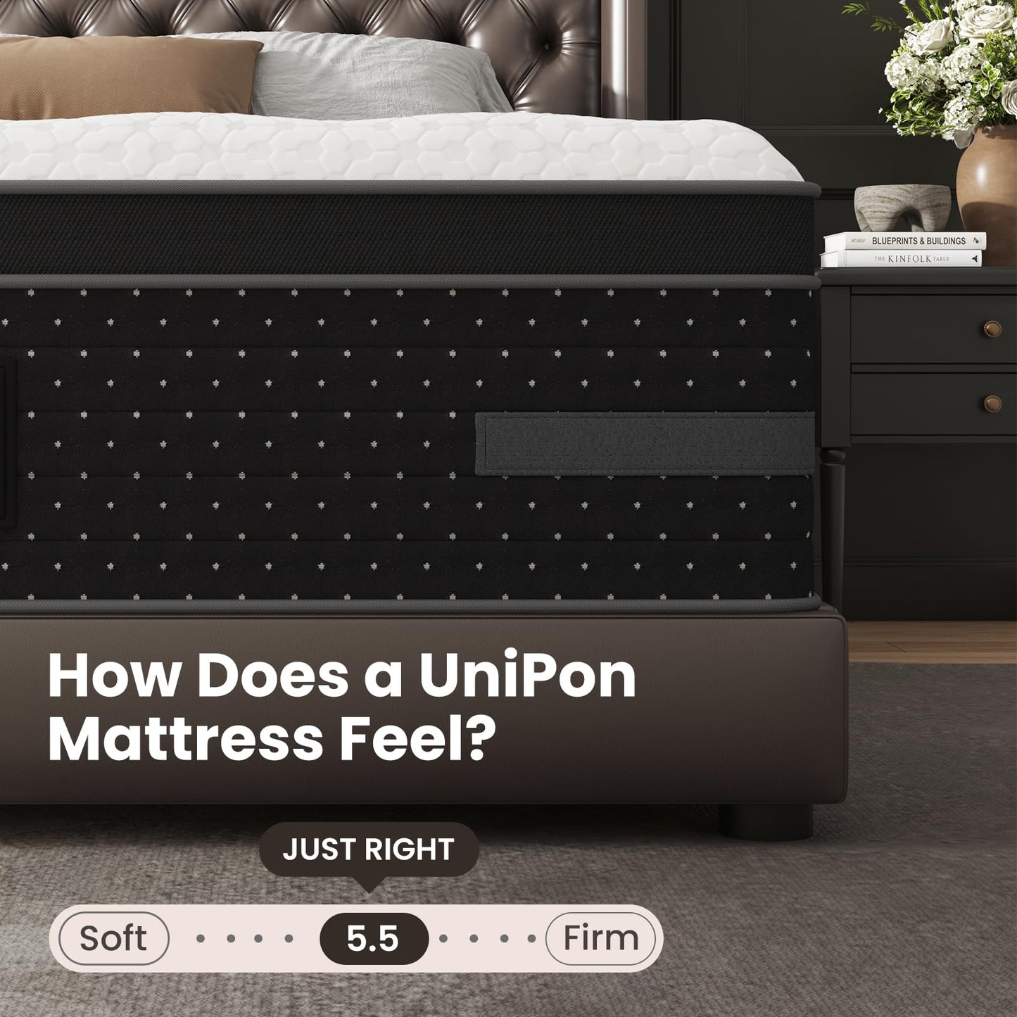 King Mattress, 14 Inch Hybrid Mattresses with Extra Lumbar & Shoulder Support Motion-Isolation Firm Bed in a Box for Pain Relief Deep Sleep Fiberglass Free - No Odor, 365 Night Trial
