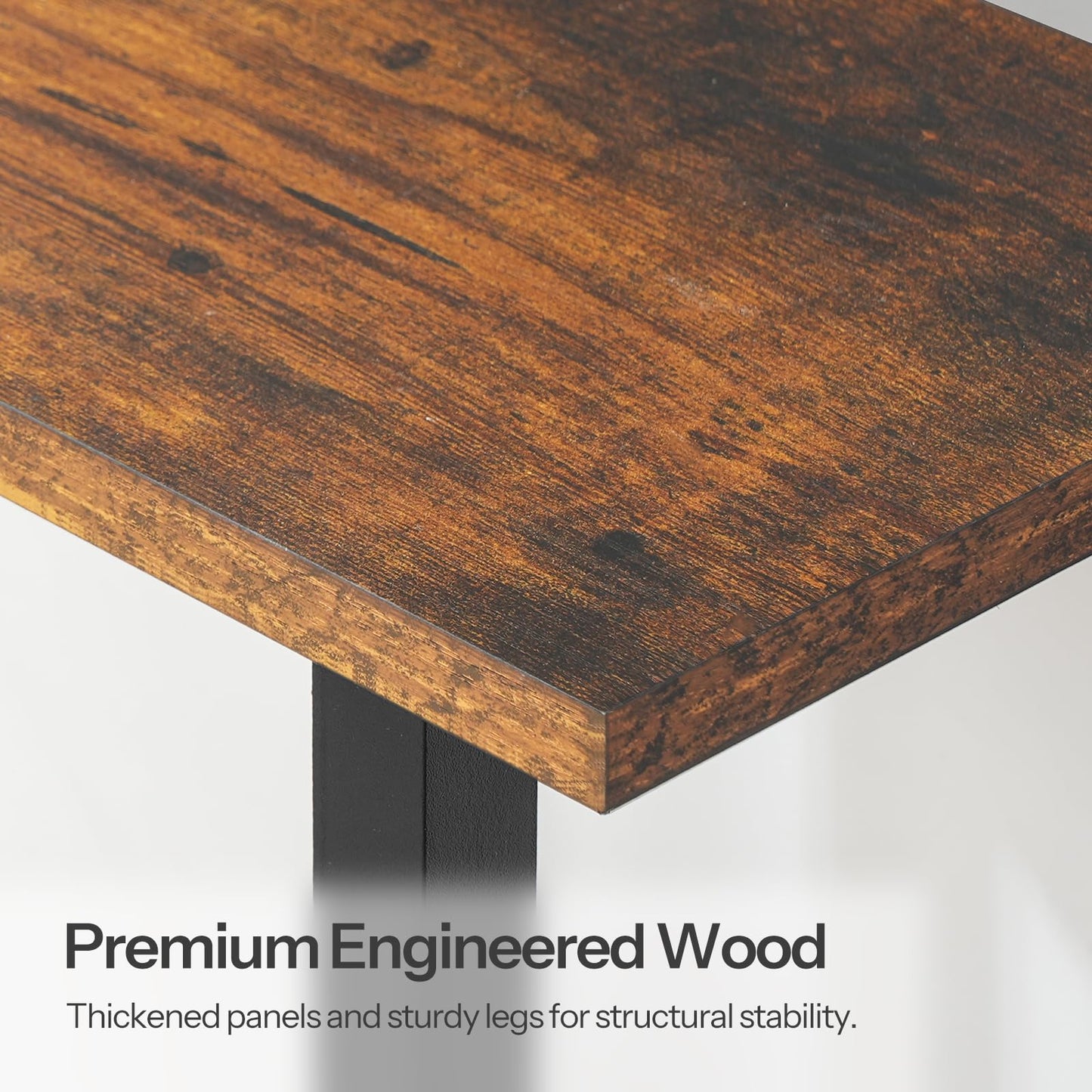 HOOBRO Small End Table with Charging Station, Narrow Side Table with USB Port and Outlets, Skinny Sofa Table, Slim Nightstand, Living Room, Bedroom, Rustic Brown and Black BF240UBZ01
