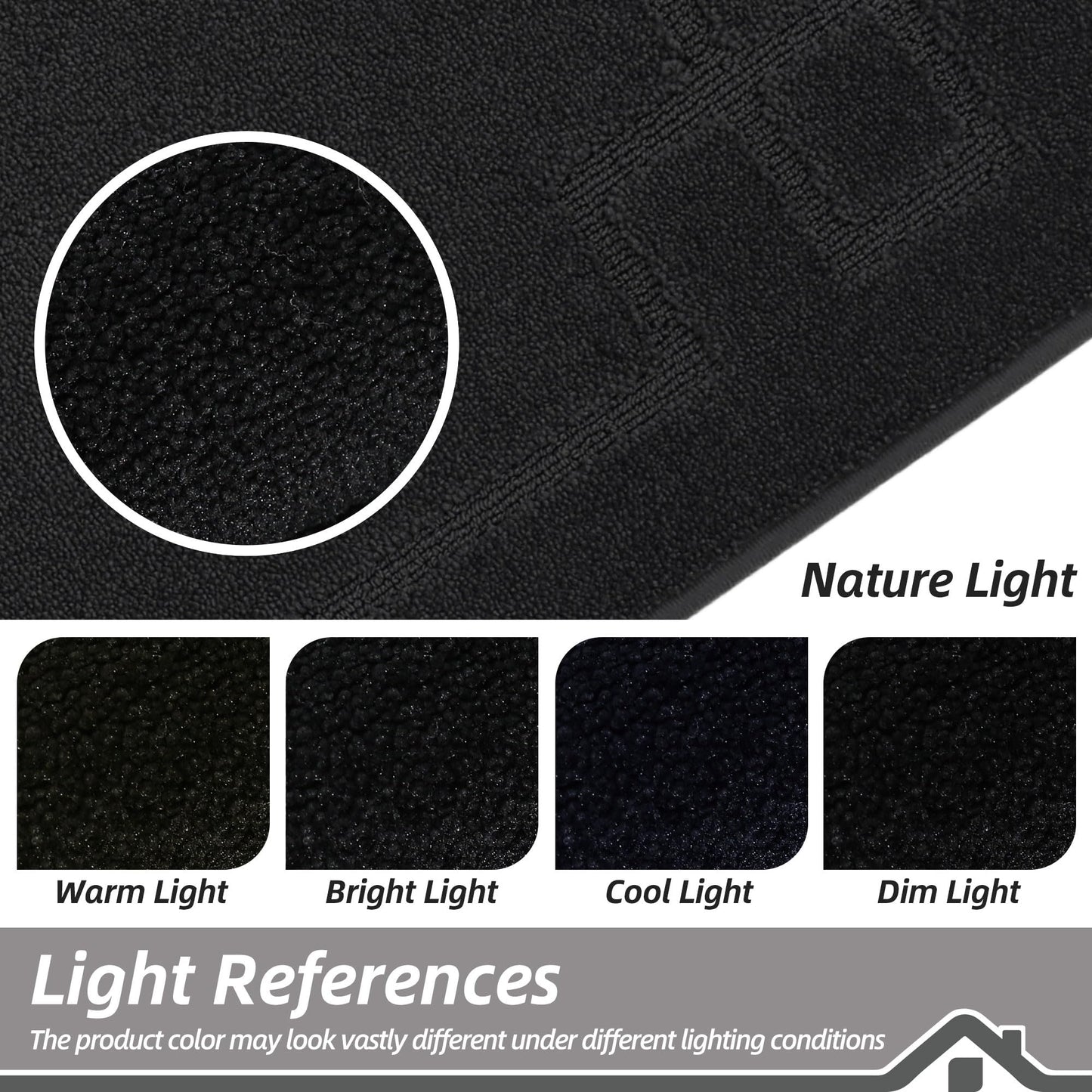 BEQHAUSE Door Mat 36" x 60", Non-Slip Door Mats Indoor Entryway Rugs Washable Low-Profile Absorbent and Stain Resist Floor Mats, Dog Door Mat for Front Back Door, Muddy Wet Shoes & Paws, Black