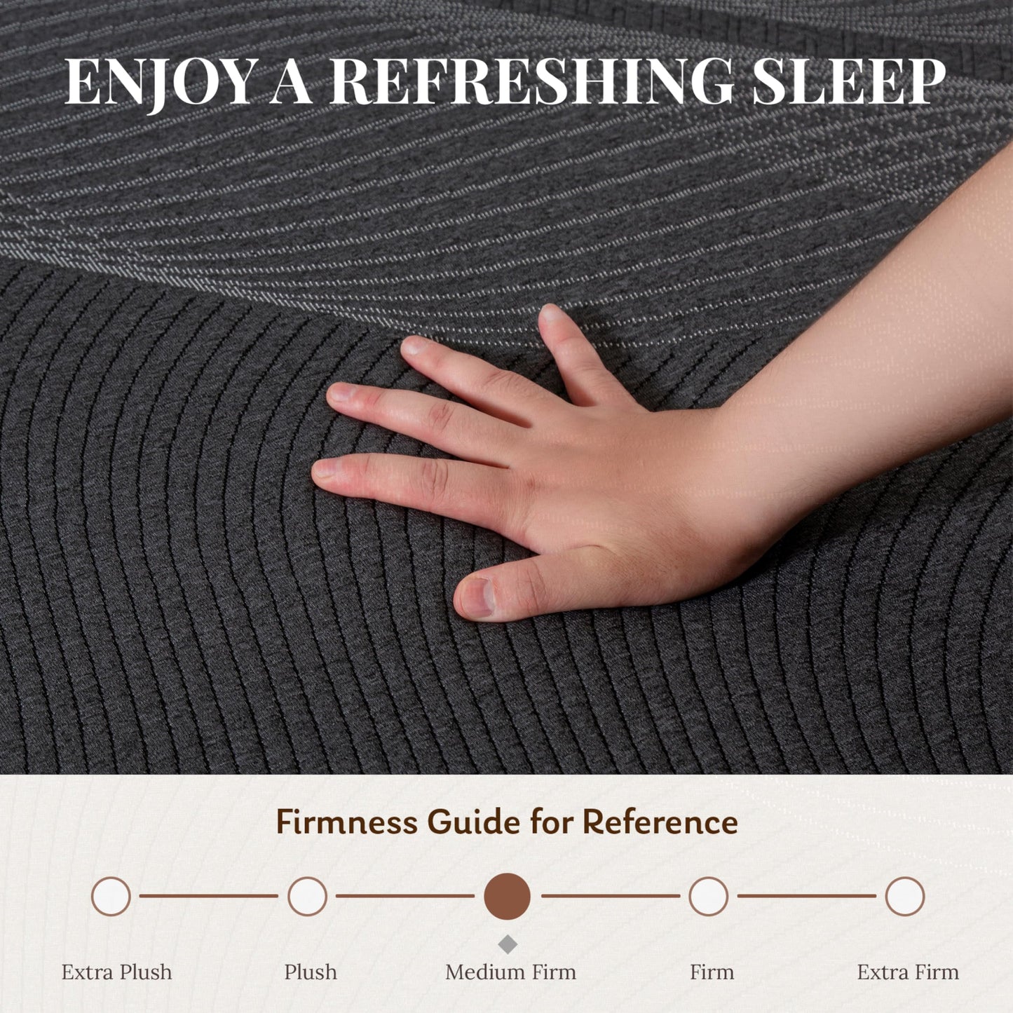 CH CHARME HOUSE 10 Inch Queen Mattress, Bamboo-Charcoal Memory Foam Mattress, Cooling & Pressure Relief, Bed in a Box, Foam Made in USA & CertiPUR-US Certified, 60'x80'x10', Black