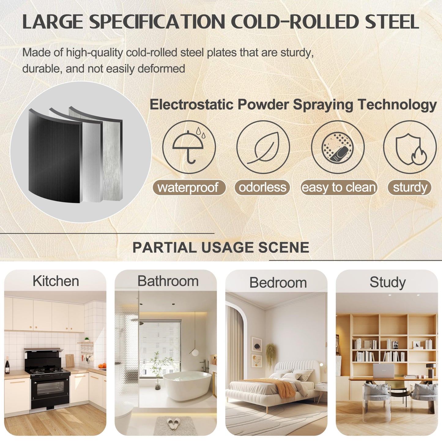 GAIOUS 75.2" Tall Pantry Cabinet, Kitchen Pantry Storage Cabinets with 2 Door and 5 Adjustable Shelves, White Metal Pantry Storage Cabinet, Cupboard for Kitchen, Dining Room, Living Room and Bathroom